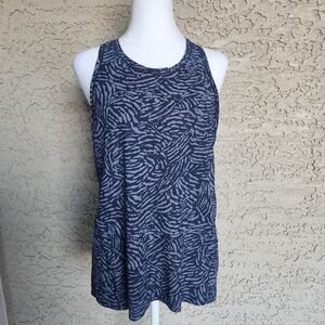 Athleta Ultimate Train Racerback Tank Top Medium Printed